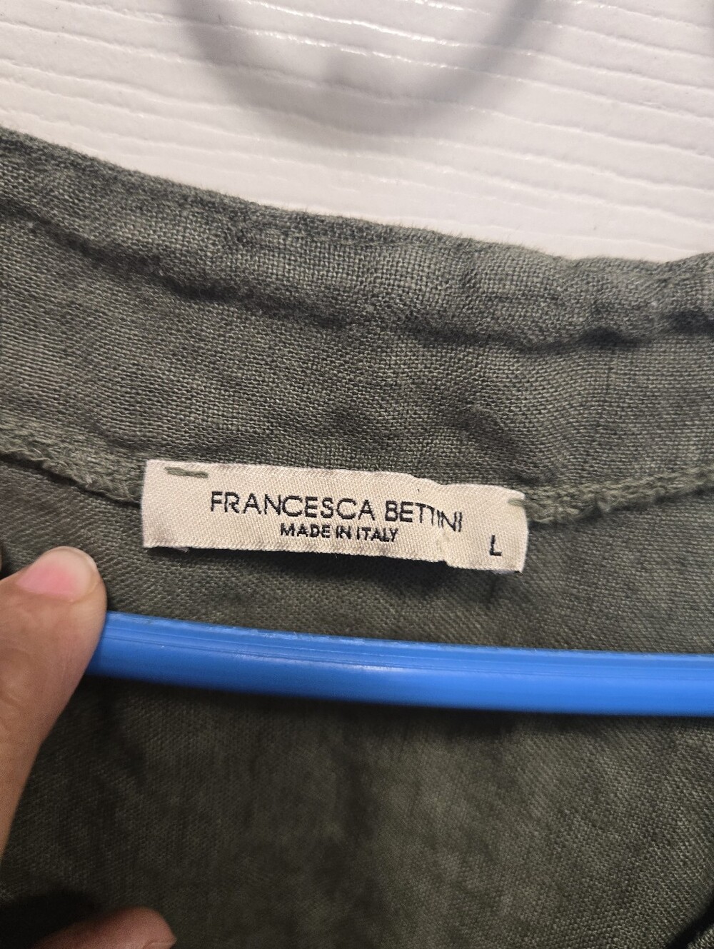 Francesca Bettini Linen Dress Size L - Picture 2 of 6
